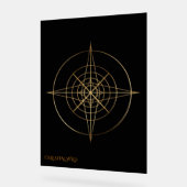 Golden Sacred Geometry Acrylic Wedding Sign アクリルサイン (傾斜)