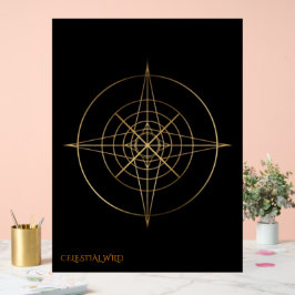 Golden Sacred Geometry Acrylic Wedding Sign アクリルサイン
