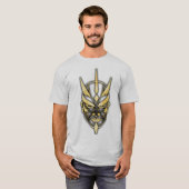 Golden Samurai Mask Graphic Tee Tシャツ (正面フル)