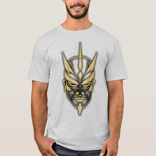 Golden Samurai Mask Graphic Tee Tシャツ (正面)