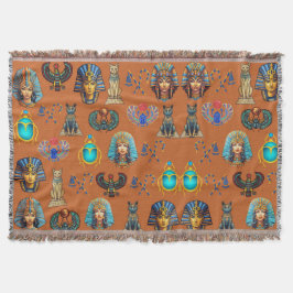 Golden Sands Revival: Authentic Egyptian Antiquity スローブランケット