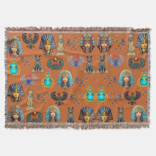 Golden Sands Revival: Authentic Egyptian Antiquity スローブランケット (正面)