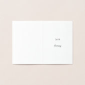 Golden Scallop Seashellカードテンプレート 箔カード (内部)