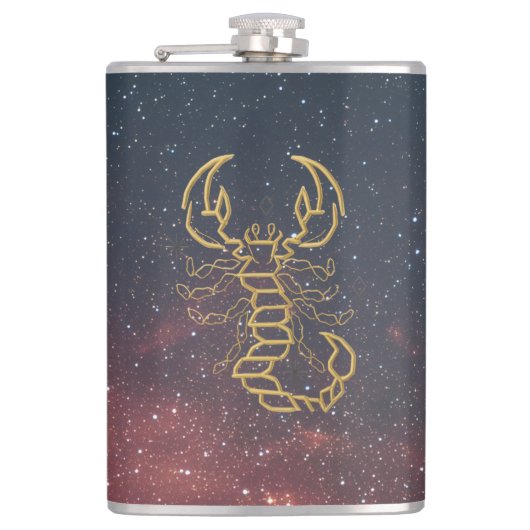 Golden Scorpio Flask フラスク (正面)