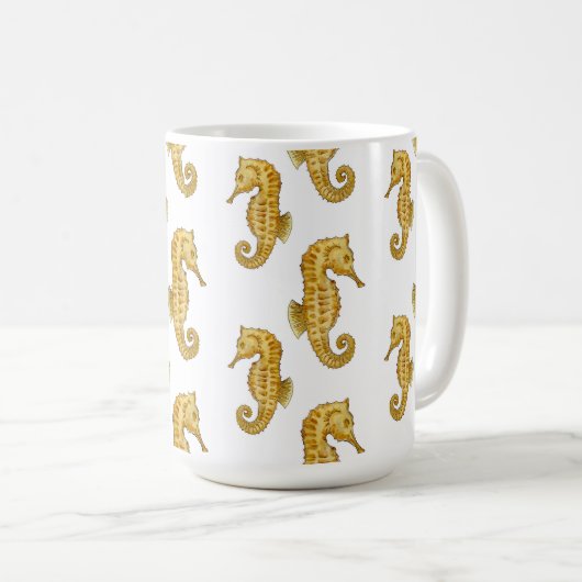 GOLDEN SEAHORSES MUG コーヒーマグカップ (正面右)