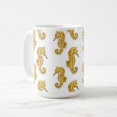 GOLDEN SEAHORSES MUG コーヒーマグカップ (正面左)