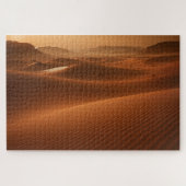 Golden Serenity – Desert Landscape at Sunset ジグソーパズル (横)