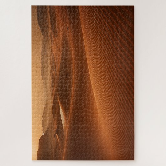 Golden Serenity – Desert Landscape at Sunset ジグソーパズル (縦)