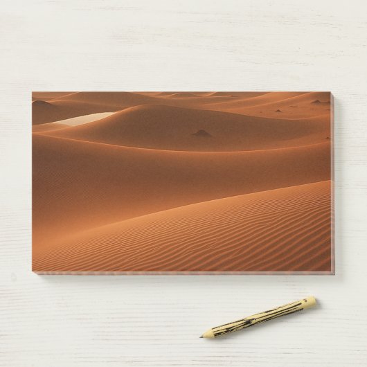 Golden Serenity – Desert Landscape at Sunset ポストイット (デスク)