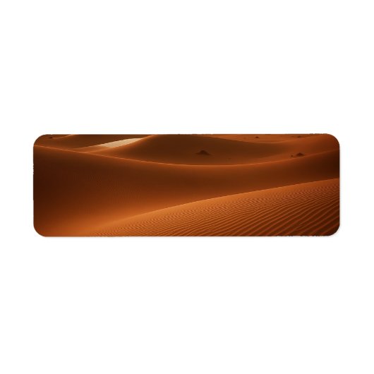 Golden Serenity – Desert Landscape at Sunset ラベル (正面)