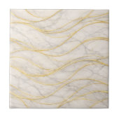 Golden Serenity Marble Waves – Luxury Seamless タイル (正面)