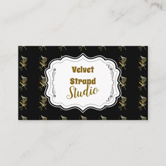 Golden Shears Luxury Stylist Business 名刺 (正面)