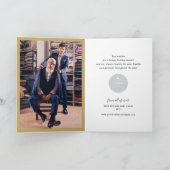 Golden Shine Bright Your Own Logo モダン Business シーズンカード (内部)