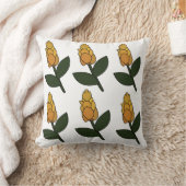 Golden Shrimp Plant Flower Floral クッション (ブランケット)