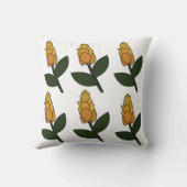 Golden Shrimp Plant Flower Floral クッション (裏面)