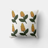 Golden Shrimp Plant Flower Floral クッション (正面)