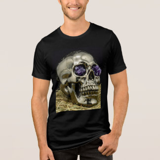 Golden Skull with Amethyst Eyes トライブレンドＴシャツ