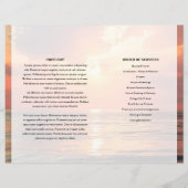 Golden sky Funeral Program template (裏面)