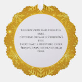 Golden Snow オーナメントカード (正面)