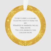 Golden Snow オーナメント (正面)