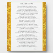 Golden Snow フォトプラーク (正面)