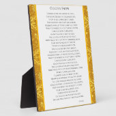 Golden Snow フォトプラーク (側面)