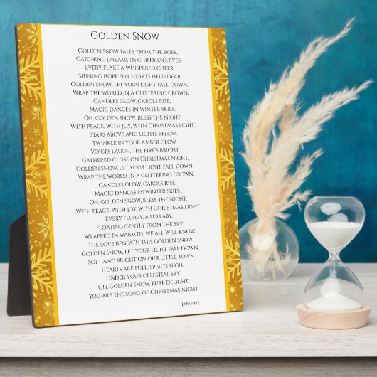 Golden Snow フォトプラーク (側面)