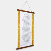 Golden Snow 吊り下げ型タペストリー (傾斜あり)