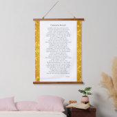 Golden Snow 吊り下げ型タペストリー (寝室)