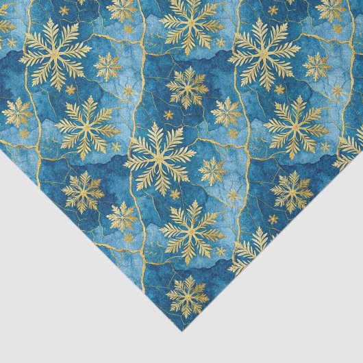 Golden Snowflake Frozen Abstract 薄葉紙 (詳細)
