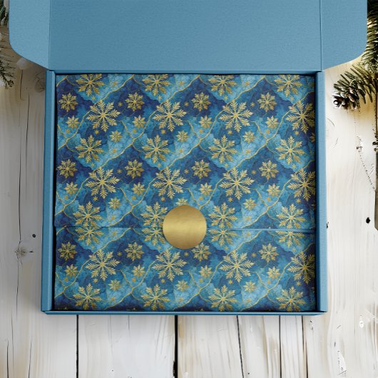 Golden Snowflake Frozen Abstract 薄葉紙