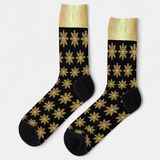 Golden Snowflakes ソックス (左)
