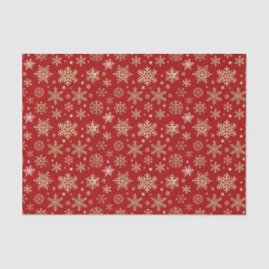 Golden Snowflakes Christmas 薄葉紙 (正面)