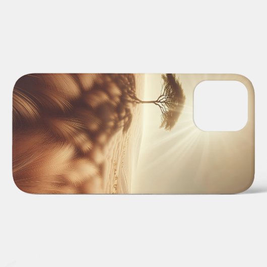 Golden Solitude Tree Phone Case - African Savannah Case-Mate iPhoneケース (裏面 (横))