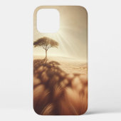 Golden Solitude Tree Phone Case - African Savannah Case-Mate iPhoneケース (裏面)