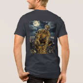 Golden Spider: Ultra-Realistic Metallic Suit T-Shi トライブレンドＴシャツ (裏面)