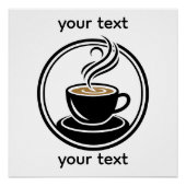 Golden Spiral in Darkness – Minimalist  Design ポスター (正面)