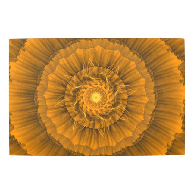 Golden Spiral Mandala メタルプリント (正面)