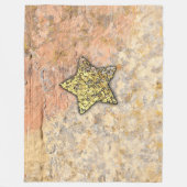 Golden Star in the Rocks FLEECE BLANKET フリースブランケット (正面)