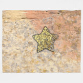 Golden Star in the Rocks FLEECE BLANKET フリースブランケット (正面(横))