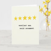 Golden Star Mom Praise Card カード (黄色い花)