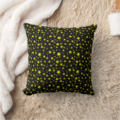 Golden Star Pattern Decorative Pillow クッション (ブランケット)