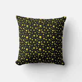 Golden Star Pattern Decorative Pillow クッション
