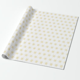 Golden Star Pattern Gift Wrap Paper ラッピングペーパー