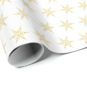 Golden Star Pattern Gift Wrap Paper ラッピングペーパー (ロールコーナー)