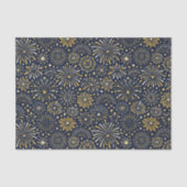 Golden Starburst Fireworks Pattern 薄葉紙 (正面)