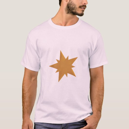 Golden Starburst Minimalist Shine Bright T-Shirt Tシャツ (正面)