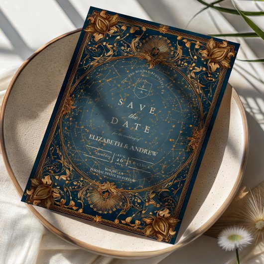 Golden Starry Night Wedding セーブザデート