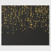 Golden Stars ラッピングペーパー (フラット)