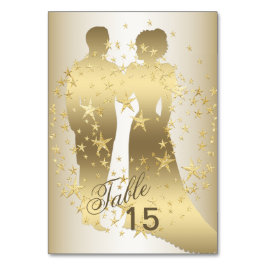 Golden Stars Bride And Groom Party テーブルナンバー